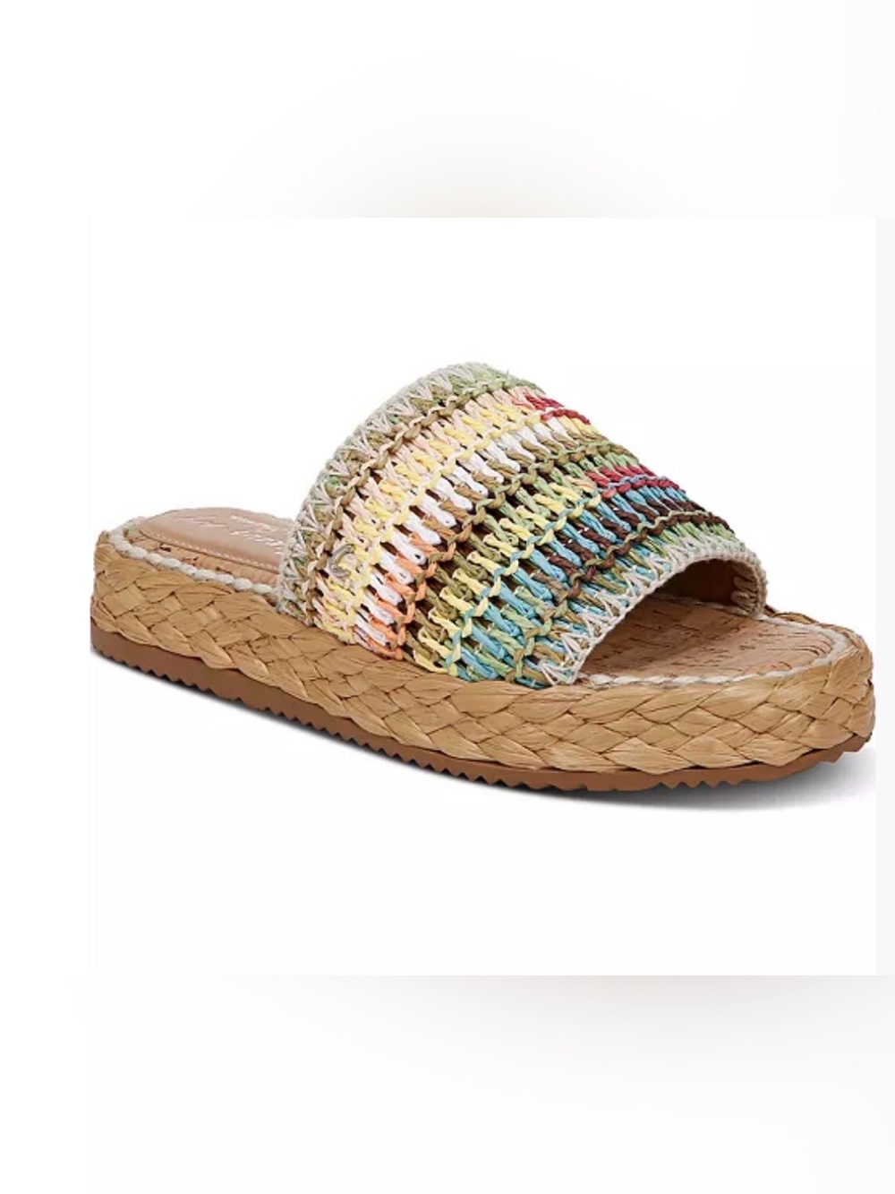 Circus by Sam Edelman Multicolor Woven Slide Sandals